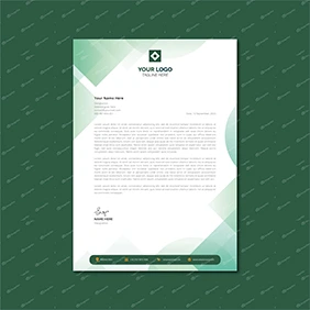 Elegant and Professional template of letterhead