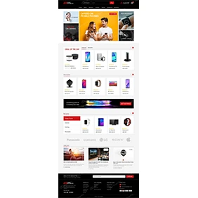 Electronics ecommerce landing page template