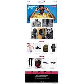 fashion apparel ecommerce website landing page template