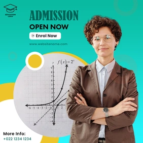 Admission open post template